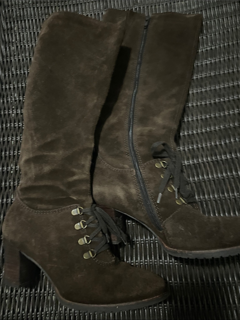 L.L. Bean Dark Brown  Vintage Suede Boots